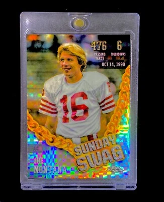 JOE MONTANA TABLERO DE AJEDREZ XFRACTOR REFRACTOR HOLO Inserto cromado no automático - 49ERS Foto 1 de 4