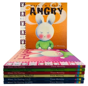 7x When I'm Feeling HC Books Trace Moroney Angry Happy Jealous Love Sad Bundle - Picture 1 of 22