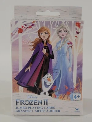 Frozen 2 Movie Jumbo Deck Playing Cards Disney Elsa Anna Olaf 2019 Large Cards - Image 1 of 2
