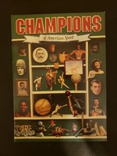 RARE Smithsonian 1981 Book Champions of American Sport Whole Booklet Mint/NrMint