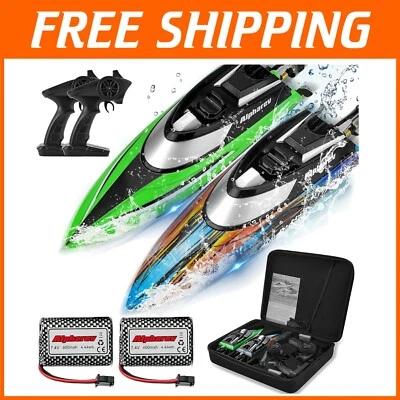 Ultimate Juego de Barco RC de Alta Velocidad con Estuche de Almacenamiento - Emocionante Aventura Acuática Foto 1 de 4