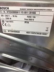 Bosch Condenser Tumble Dryer Wte84308GB Spare Parts VARIOUS PARTS - Picture 1 of 1