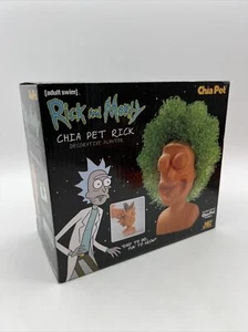 Maceta de cerámica decorativa Chia Pet Rick & Morty Rick planta de escritorio para nadar para adultos, nueva - Imagen 1 de 4