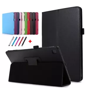 For Samsung Galaxy Tab S6 Lite 10.4 P610 P615 Leather Case Tablet Folding Cover - Picture 1 of 23