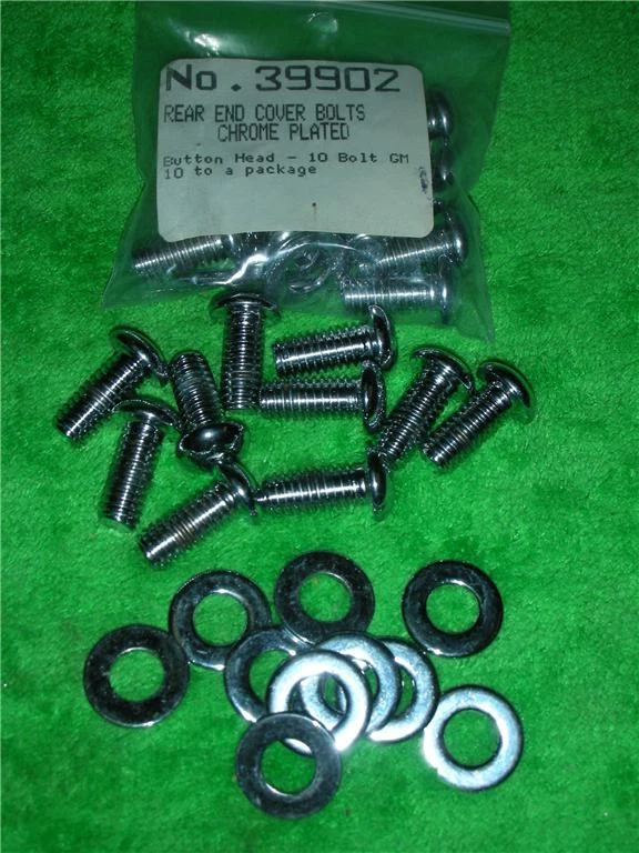 20 piezas MOROSO 10 PERNOS CUBIERTA TRASERA PERNOS CROMADOS Y CABEZAL BOTÓN ARANDELA 5/16 x 3/4" Foto 1 de 1