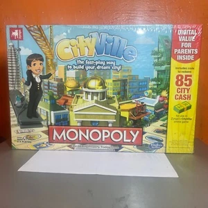 Hasbro Zynga CityVille Monopoly Board Game 2012 Edition City Building Game NEW - Picture 1 of 4