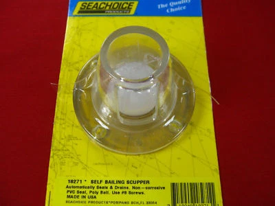 SCUPPER BOAT DRAIN SELF BAILING CHECK BALL VALVE SEACHOICE 18271 - Image 1 of 4