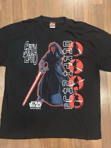 Vintage Star Wars Darth Maul Episode 1 Sith Lord T-shirt Size XL - Picture 1 of 8