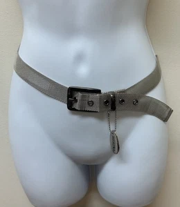 Vintage Merona Chain Link Mesh Silver Belt Size L - Picture 1 of 10