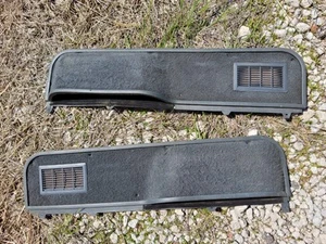 OEM 1987-91 Ford Truck Bronco panel de puerta izquierda y derecha mapa bolsillos bolsas de sillín gris - Imagen 1 de 3
