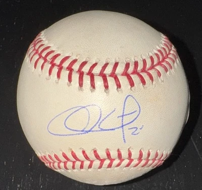 Chase Utley Signed/Auto MLB Game-Used Baseball Opening Day BAS Steiner Phillies - Image 1 of 4