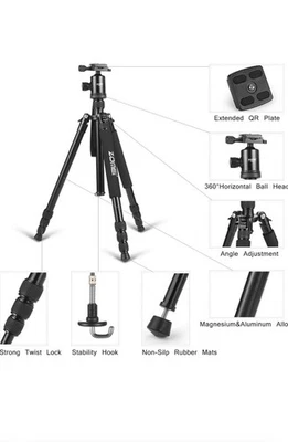 Zomei  Z818 Aluminium Alloy Tripod/Monopod with 360 Panoramic Ball Head - Image 1 of 4