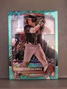 Slade Caldwell 2025 Bowman 1st Aqua Shimmer Parallel/125 - Imagen 1 de 2
