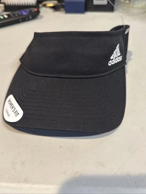 Козырек женский Adidas CW Squad черный/белый крой, один размер - Изображение 1 из 3