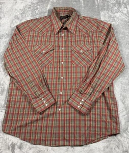Pendleton Hemd Herren XL kariert Western Pearl Snap Cowboy Langarm Vintage - Bild 1 von 12