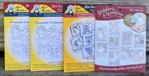 4 Packs Iron-On Transfer Patterns Fruits Animated Kitchenware Some Vintage - Picture 1 of 8
