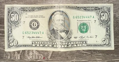 Old 50 Dollar Bill (1993) - Image 1 of 2