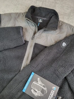 NWT Kuhl Jacket Mens XXL Gray Konfluence Fleece Hi Pile Outdoor Hiking Gorpcore - Image 1 of 4