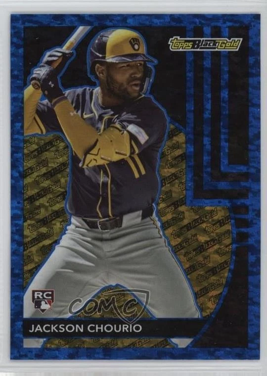 2024 Topps Update Topps Black Gold Blue Jackson Chourio #BG-25 Rookie RC - Image 1 of 2