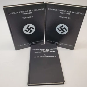 German Pistols & Holsters 1934-1945 3-Volumes Set R.D. Whittington HC RARE - Picture 1 of 24