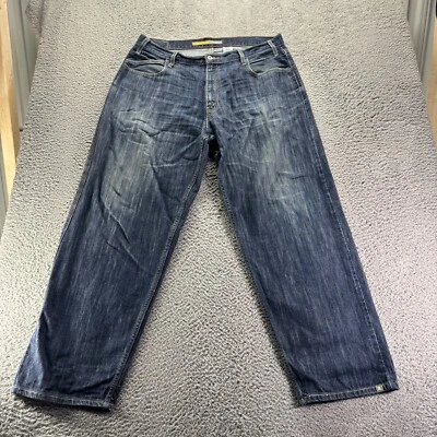 Vintage Levis Silvertab Jeans Mens 38x34 Blue Dark Wash Cotton Loose Baggy Denim - Image 1 of 4