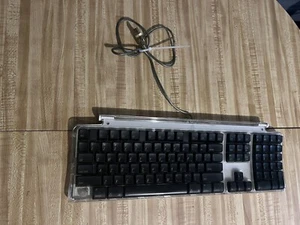 Apple Keyboard Wired M7803 Pro USB Tested Working For Parts Black Keys - Picture 1 of 8