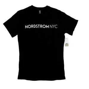 Nordstrom BP Women’s Sz XXS Nordstrom NYC Wink Face Emoji T-Shirt Black, New - Picture 1 of 4