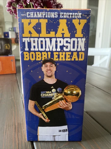 Golden State Warriors Klay Thompson 2017 Championship Bobblehead Cover