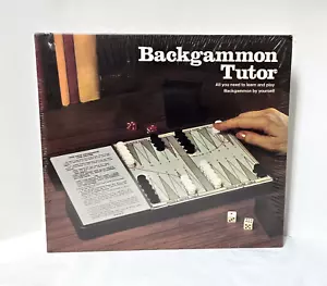 Vtg BACKGAMMON TUTOR 1974 Board Game ES Lowe Milton Bradley FACTORY-SEALED NEW - Picture 1 of 12
