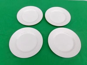 WEDGWOOD *NANTUCKET* ( LOT OF 4 ) BREAD & BUTTER PLATES EMBOSSED BASKET WEAVE - Picture 1 of 4