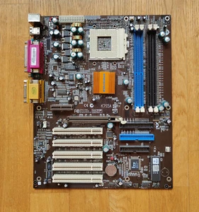 ECS K7S5A SOCKEL 462 2x DDR 2x SDRAM AGP PCI IDE/ATA AMR Mainboard Motherboard - Photo 1/6