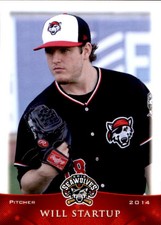 2014 Erie Seawolves Grandstand #29 Will Start Nashville Tennessee Baseball Card