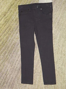 7 For All Mankind Girls Black (The Skinny) Pants - Size 4 - NWT - Picture 1 of 4