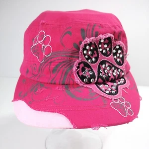 ROBUSTE SELTENE DAMEN-Baseballmütze Hund Mama Welpe Druck Strass rosa Baumwolle - Bild 1 von 9