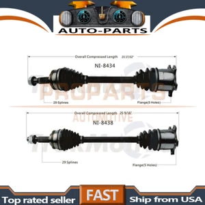 Pair TrakMotive Rear Left + Right CV Axle Shaft For Infiniti J30 1993-1994 - Picture 1 of 3