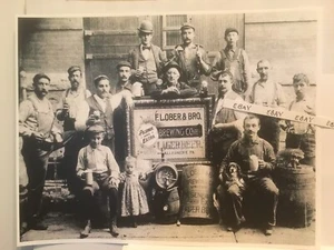 Años 1890 Allegheny Pittsburgh Pa. Ober elaboración de cerveza equipo niño bebedor mapache raro - Imagen 1 de 4