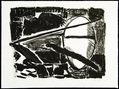 Kunst in der DDR "Licht" 1988 Lithographie Dieter GOLTZSCHE (*1934) handsigniert - Bild 1 von 3