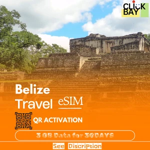 [eSIM] Belize Travel e-SIM haute vitesse 4G/5G 3 Go de données pendant 30 jours (données uniquement) - Photo 1 sur 7