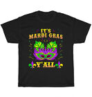 Carnival Party Mask Costume It's My Mardi Gras Y'all T Shirt Unisex Tee Gift NEW