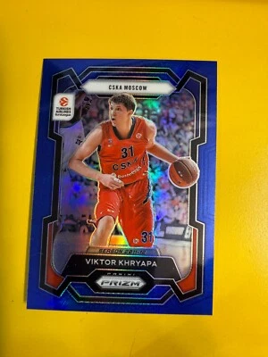 BRS27841 2023-24 Turkish Airlines EuroLeague Prizms Blue #162 Victor Khryapa/199 - Image 1 of 2