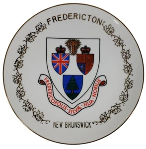 Fredericton New Brunswick 9 1/4" Souvenirteller Fredericopolis - Bild 1 von 6