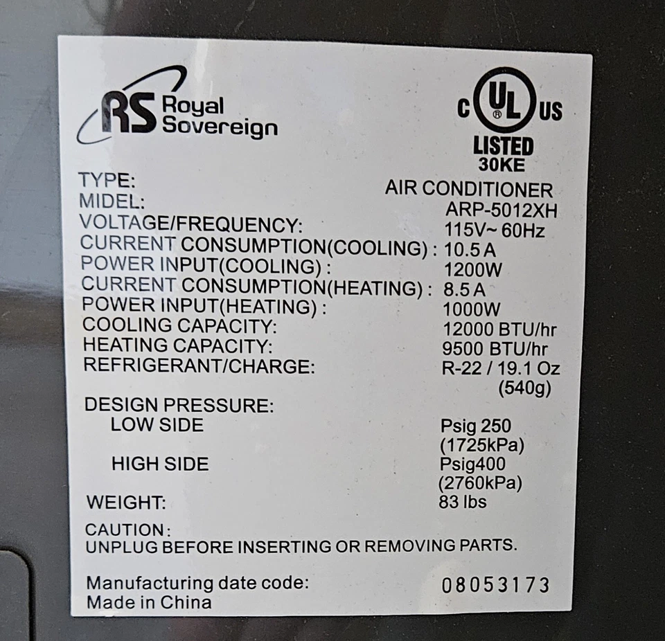 portable air conditioner used - Image 1 of 2