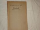Little Blue Book 247, Macbeth, by Shakespeare, print circa 1923