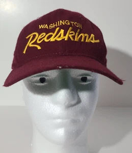 Vintage Sports Specialties Script Washington Redskins Wolle Druckknopflasche Mütze abgenutzt - Bild 1 von 9