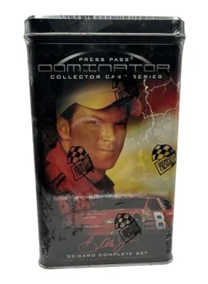 Press Pass 'Dale Earnhardt Jr' Dominator 33 Card Set in Tin 2006 -  Sealed - Image 1 of 4
