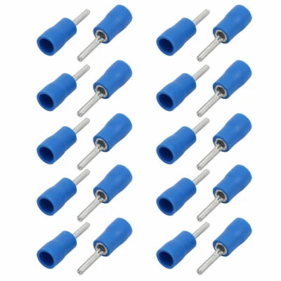 20Pcs Round Needle Type PTV2-10 Insulated Spade Wire Crimp Terminal Connector - Image 1 of 4