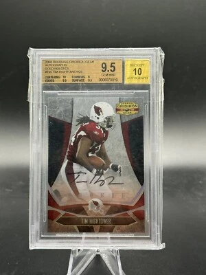 2008 Donruss gridiron gear gold Holofoil Tim Hightower Rookie Auto  /25 BGS 9.5 - Image 1 of 2