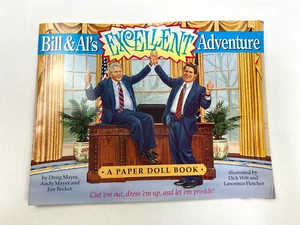 Bill and Al's Excellent Adventure ein Papierpuppenbuch (Clinton + Gore) NEU - Bild 1 von 8