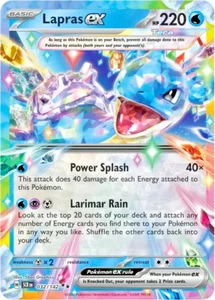 Pokémon TCG Lapras ex 032/142 Stellar Crown Extended Art Rainbow Double Rare - Picture 1 of 1