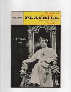 Vintage Theatre Program 1969 Pope HADRIAN VII Alec McCowen - Picture 1 of 1